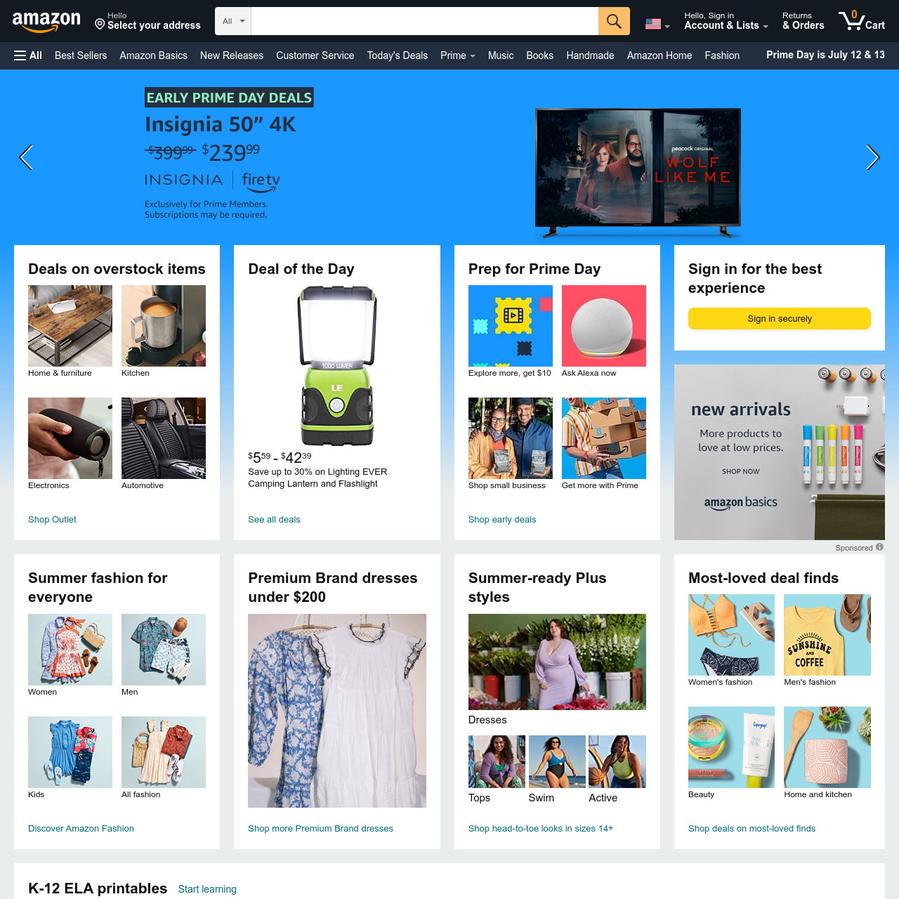 website screenshot