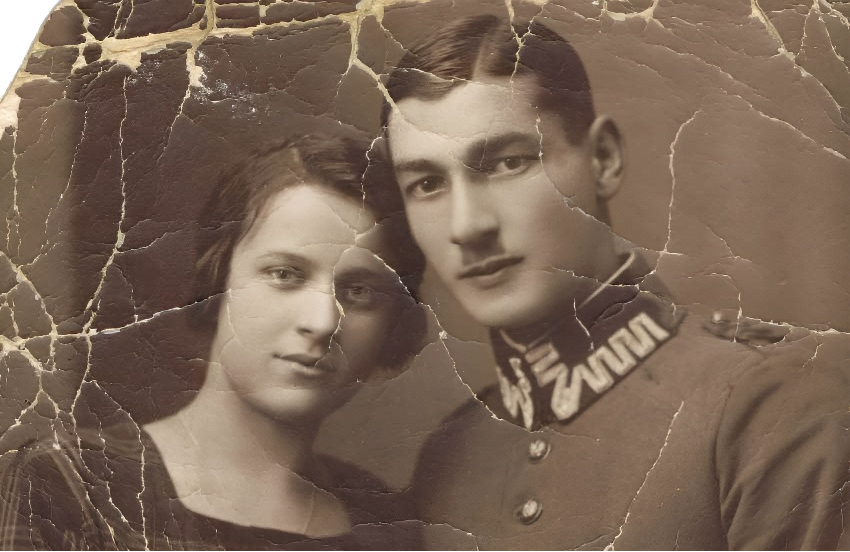 restored old photo