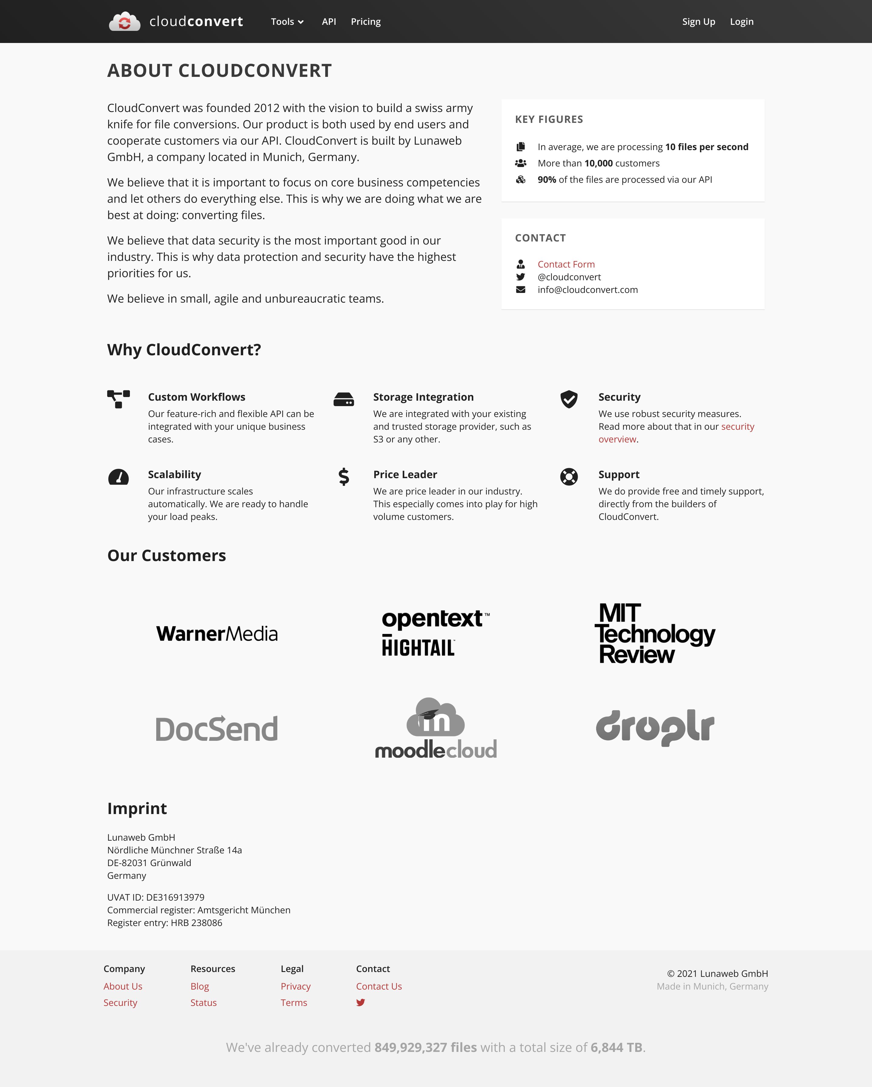 website screenshot