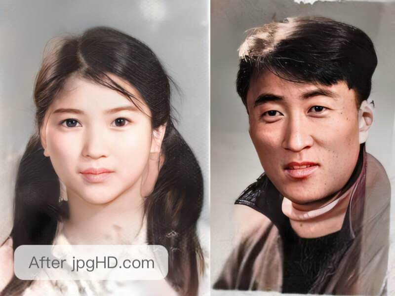 restored old photo